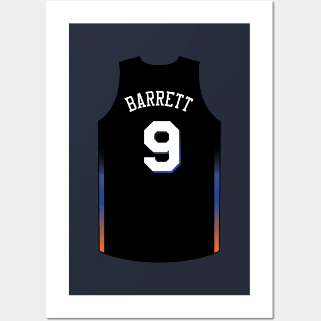 RJ Barrett New York Jersey Qiangy Wall Art by qiangdade